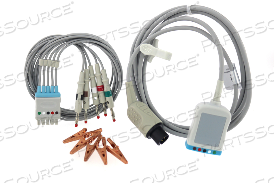 DEFIB 5-LEAD ECG CABLE/LEAD/CLIP SET by Midmark Corp.