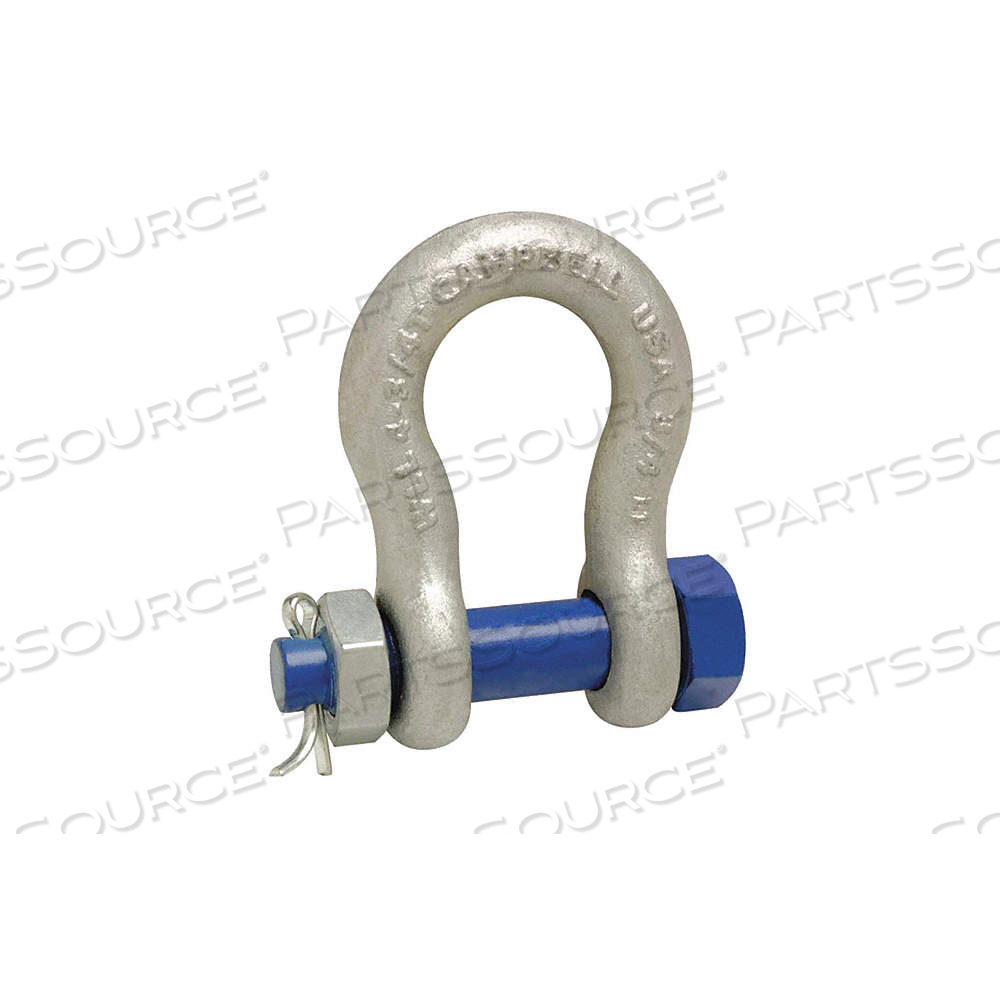 3/4IN ANCHOR SHACKLE BOLT TYPE CS GALV by Campbell