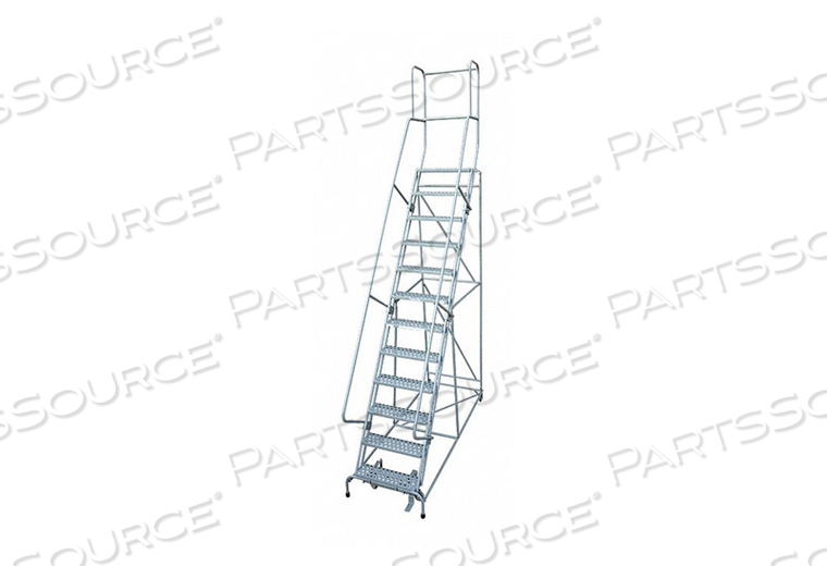 ROLLING LADDER STEEL 162IN. H. GRAY by Cotterman ROLLING LADDER STEEL 162IN. H. GRAY by Cotterman