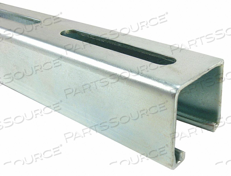 STRUT CHANNEL 1-5/8 W 10 FT L SILVER by Superstrut STRUT CHANNEL 1-5/8 W 10 FT L SILVER by Superstrut