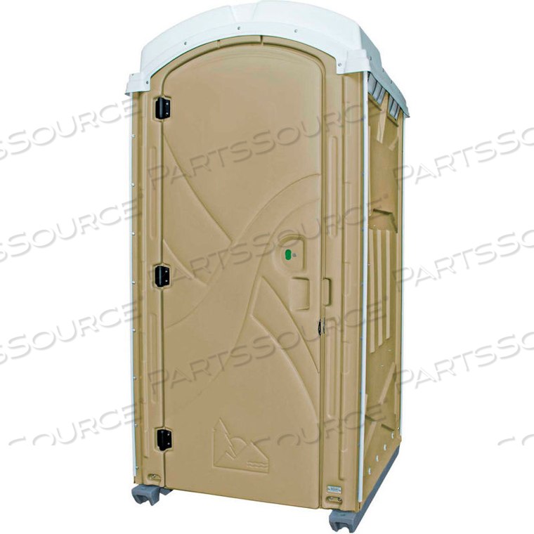AXXIS PORTABLE RESTROOM, TAN 47"L X 43"W X 92"H by Poly Portables LLC AXXIS PORTABLE RESTROOM, TAN 47"L X 43"W X 92"H by Poly Portables LLC