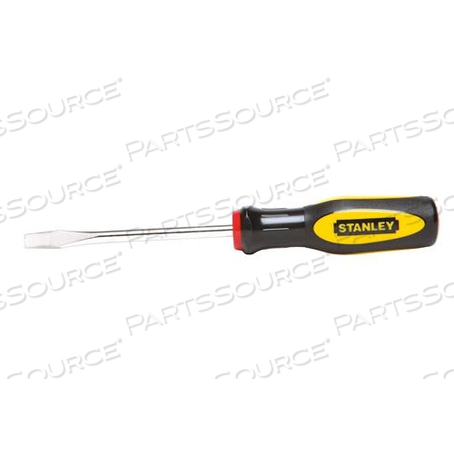 60-004B STANLEY SLOTTED SCREWDRIVER,STANDARD BLADE,1/4",L 4" 