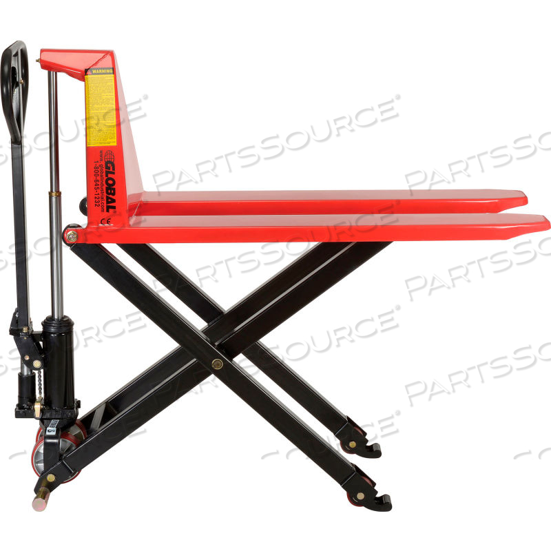 MANUAL HIGH-LIFT SKID JACK TRUCK 2200 LB. CAPACITY - 20.5 X 45 FORKS by Approved Vendor MANUAL HIGH-LIFT SKID JACK TRUCK 2200 LB. CAPACITY - 20.5 X 45 FORKS by Approved Vendor