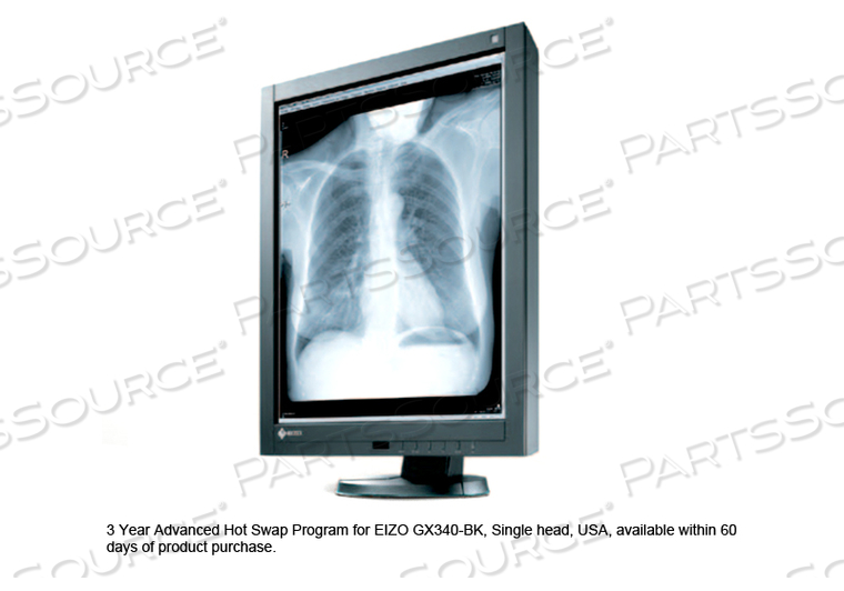 3 YEAR ADVANCED HOT SWAP PROGRAM FOR EIZO GX340-BK, SINGLE HEAD, CANADA, AVAILABLE WITHIN 60 DAYS OF PRODUCT PURCHASE. by Eizo Inc.