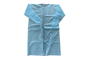 PROTECTIVE PROCEDURE GOWN, ONE SIZE FITS MOST, BLUE, NONSTERILE, DISPOSABLE (10/BG) by Cypress