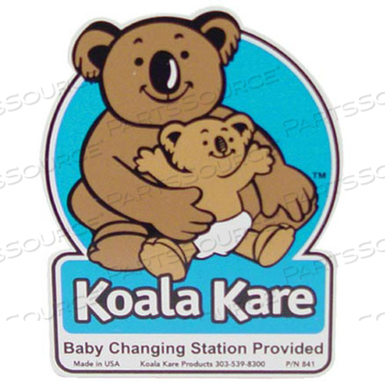 PLAQUE 4X4.5 KOALA 