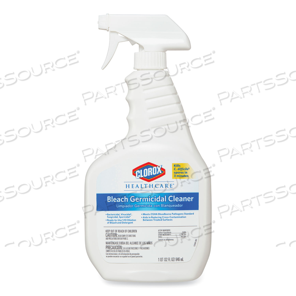 BLEACH GERMICIDAL CLEANER, 32 OZ SPRAY BOTTLE, 6/CARTON by Clorox