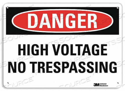 DANGER SIGN 4 HOLE MOUNT 10IN W X 7IN H by Lyle Signs Inc. DANGER SIGN 4 HOLE MOUNT 10IN W X 7IN H by Lyle Signs Inc.