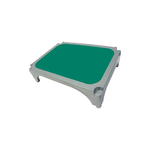 ALUMINUM STACKABLE STEP STOOL WITH GREEN MAT by Imperial Surgical Ltd