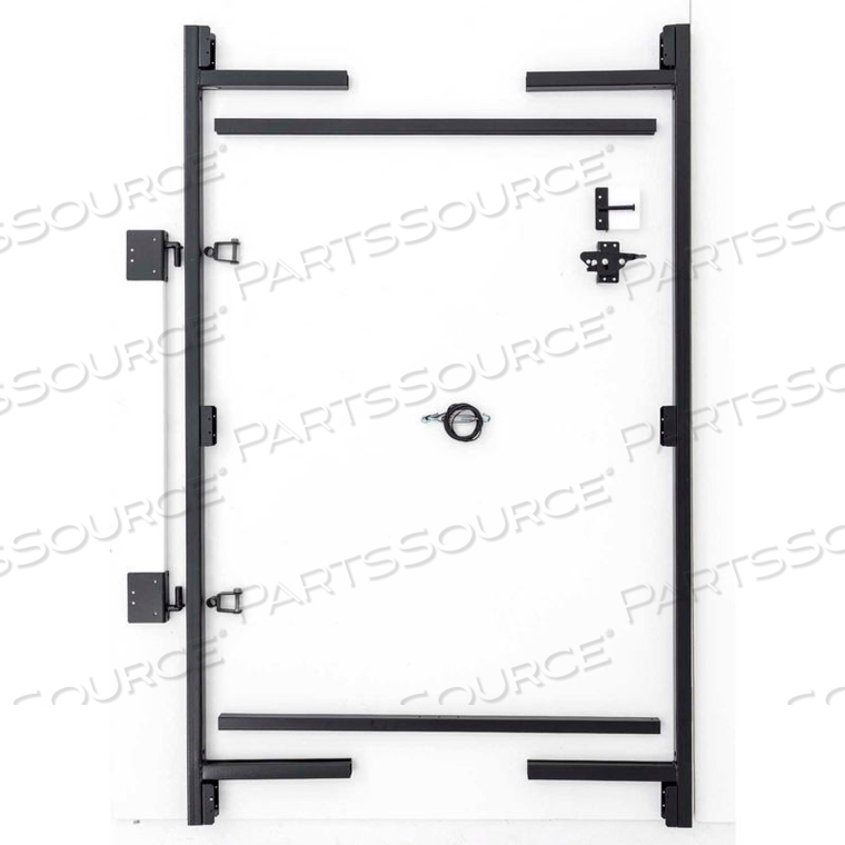 ADJUST-A-GATE AG36-3 CONTRACTOR SERIES ADJUSTABLE STEEL GATE FRAME 3 RAIL KIT 36-60"W X 60"H, GRAY by Jewett Cameron Companies