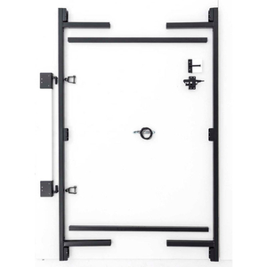 ADJUST-A-GATE AG36-3 CONTRACTOR SERIES ADJUSTABLE STEEL GATE FRAME 3 RAIL KIT 36-60"W X 60"H, GRAY by Jewett Cameron Companies