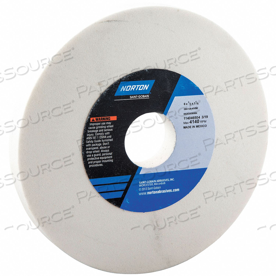66252836664 Norton SaintGobain Abrasives GRINDING WHEEL T1 6X1/2X1