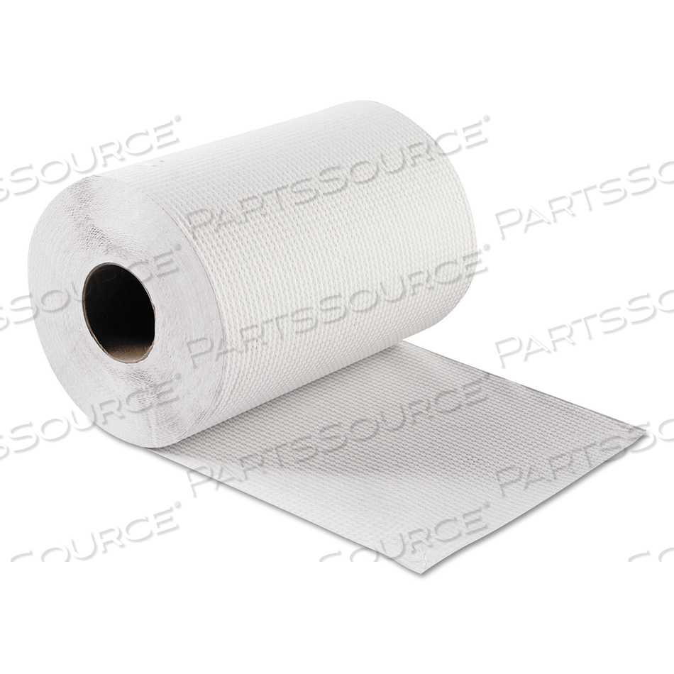 HARDWOUND ROLL TOWELS, 8" X 300 FT, WHITE, 12 ROLLS/CARTON 