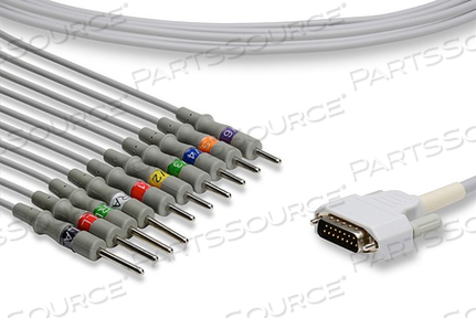 10 LEAD NEEDLE EKG CABLE 