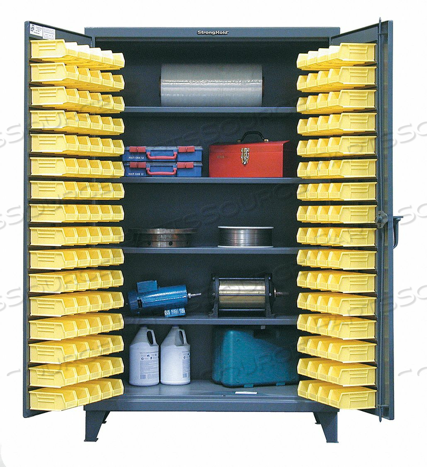 BIN CABINET SHELVING 78 H 48 W 24 D by Strong Hold