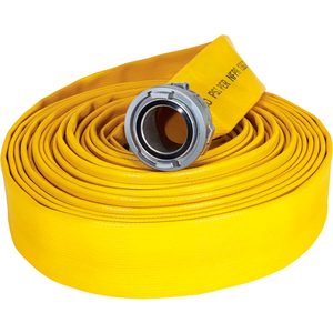 JAFX4 4 PLY FIRE HOSE, 4" X 50 FT, 250 PSI, YELLOW by Armored Textiles