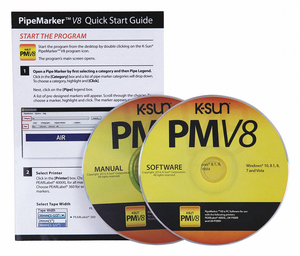 PIPE MARKER SOFTWARE FOR MFR NO 400IXL by K-Sun