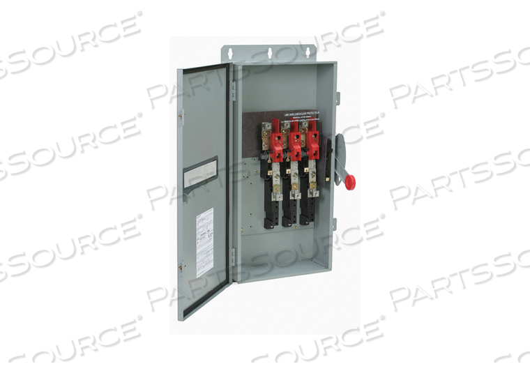 SWITCH, SINGLE THROW, HEAVY DUTY SAFETY, 600V AC, CLASS H, 200A by Eaton SWITCH, SINGLE THROW, HEAVY DUTY SAFETY, 600V AC, CLASS H, 200A by Eaton
