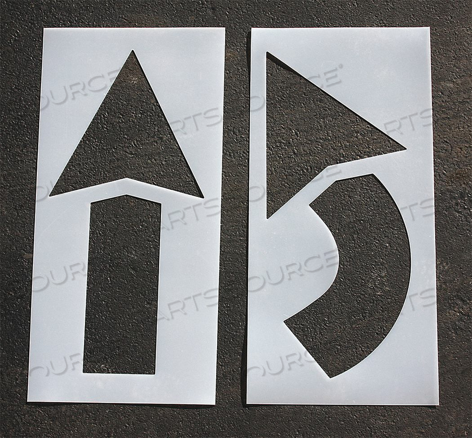 PAVEMENT STENCIL 42 IN ARROW KIT 1/8 by RAE Products & Chemicals Corp.