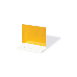 PLASTIC CONCRETE BARRIER MOUNT REFLECTOR, 3" X 4", 2-SIDED, YELLOW by Pexco LLC