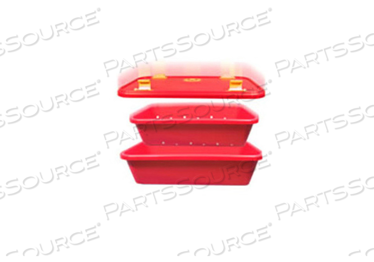 SMALL SIZE SYSTEM TRAY, RED, 14.3 IN X 6 IN X 25 IN 