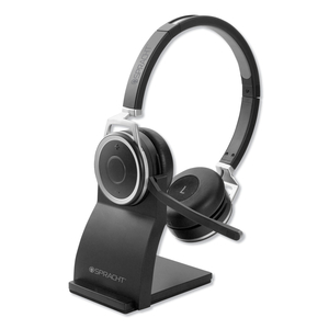 ZUM BT PRESTIGE COMBO BINAURAL OVER THE HEAD HEADSET WITH USB DONGLE, BLACK by Spracht