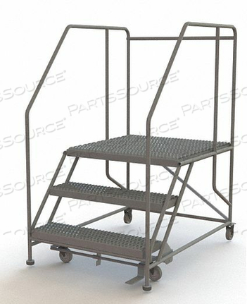 MOBILE 3 STEP STEEL 36"W X 36"L WORK PLATFORM LADDER - 800 LB. CAPACITY by Tri-Arc