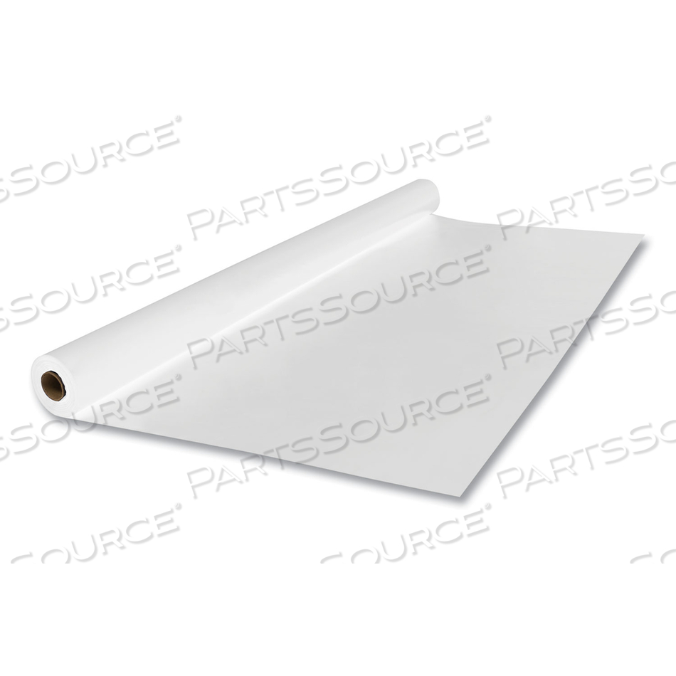 LINEN-SOFT NON-WOVEN POLYESTER BANQUET ROLL, CUT-TO-FIT, 40" X 50 FT, WHITE by Tablemate