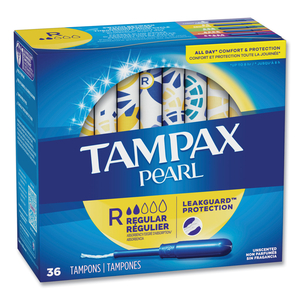 PEARL TAMPONS, REGULAR, 36/BOX, 12 BOX/CARTON by Tampax