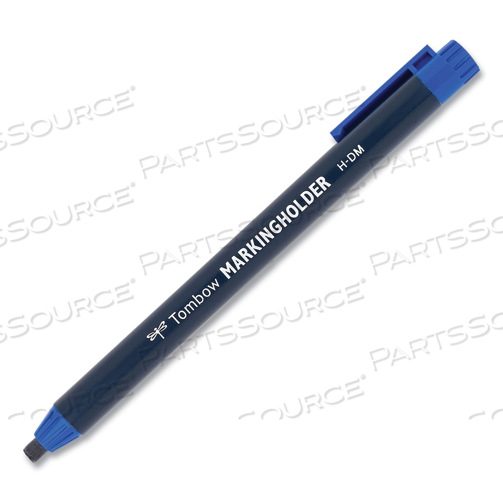 WAX-BASED MARKING PENCIL, 4.4 MM, BLUE WAX, NAVY BLUE BARREL by Tombow