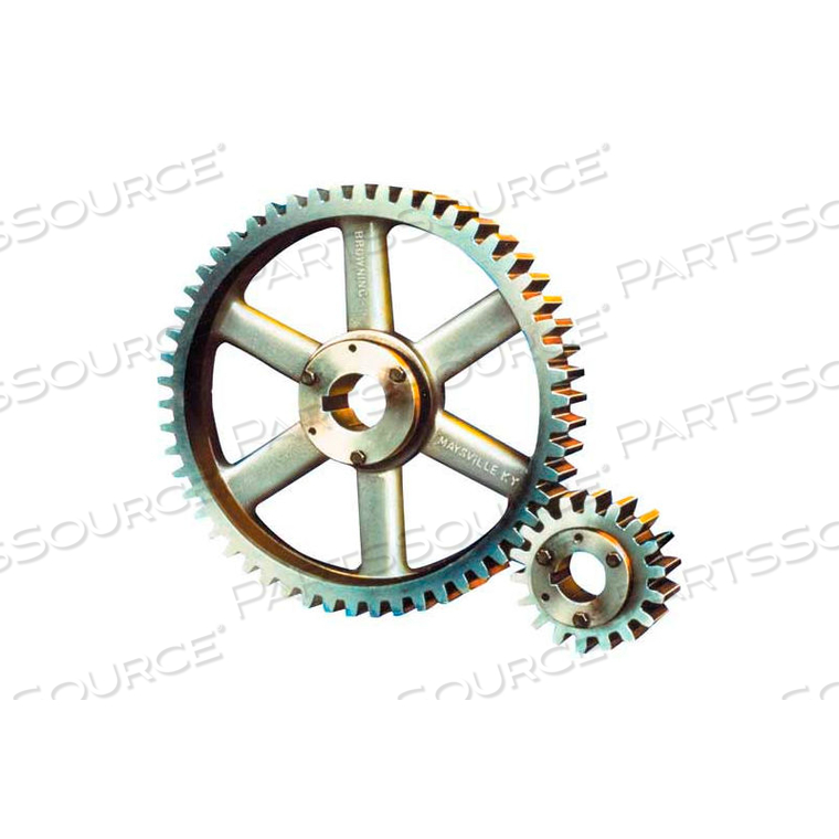 14-1/2 PRESSURE ANGLE, 3 DIAMETRAL PITCH, 54 TOOTH BUSHED SPUR GEAR 