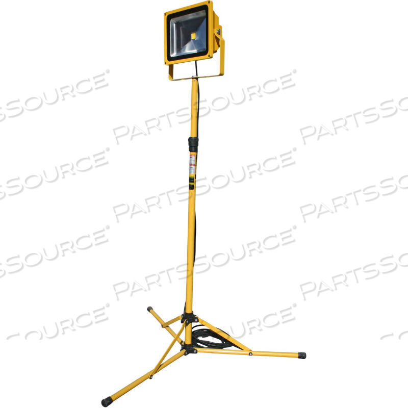 PORTABLE HEAVY-DUTY LED FLOOD LIGHT - 50W, 4-8' TRIPOD 