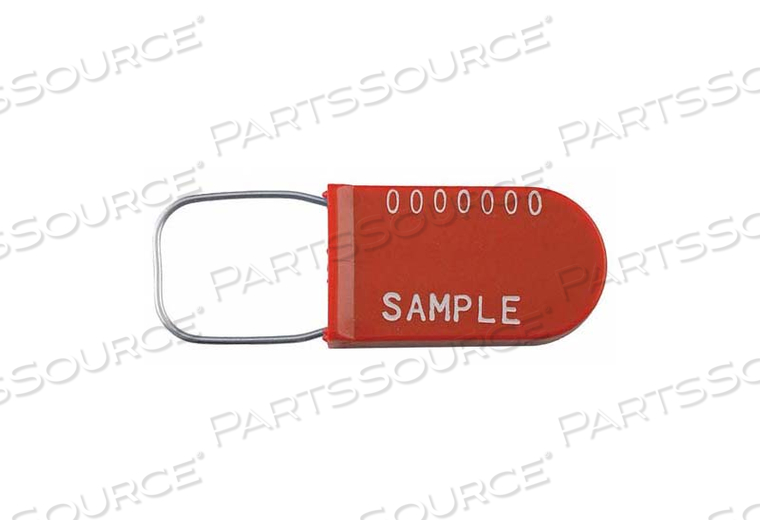 PADLOCK SEAL 1-1/2 X 19/64 IN HDPE PK100 by TydenBrooks