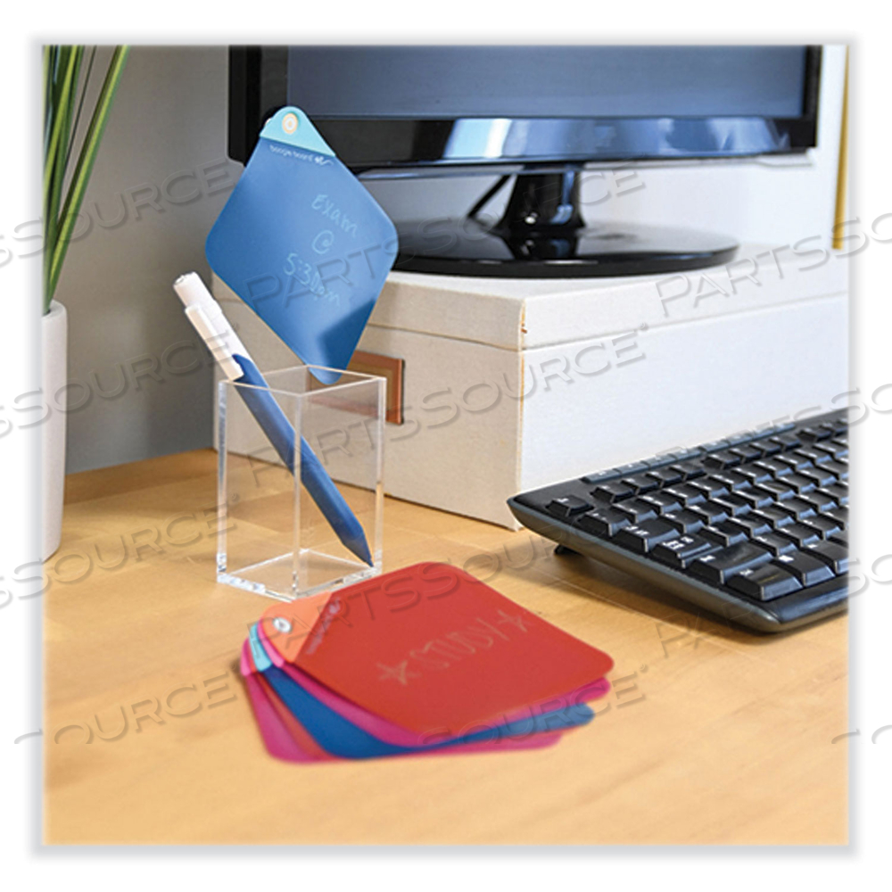 VERSANOTES STARTER PACK REUSABLE NOTES, THREE ASSORTED COLOR NOTES PLUS PEN 