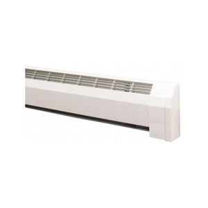 BSEBRD HTR LEFT HAND HINGED END CAP ALUM by Classic Baseboard