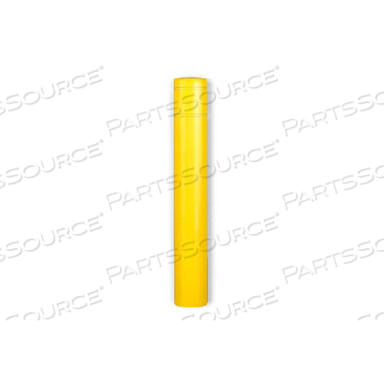 BOLLARD COVER, 8 7/8" DIA. X 52"H, YELLOW W/ NO TAPE by Post Guard