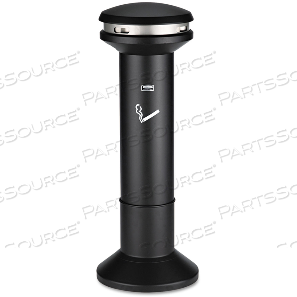 INFINITY ULTRA-HIGH CAPACITY SMOKING RECEPTACLE, 6.7 GAL, 15.5 DIA X 41.5H, BLACK by Rubbermaid Medical Division INFINITY ULTRA-HIGH CAPACITY SMOKING RECEPTACLE, 6.7 GAL, 15.5 DIA X 41.5H, BLACK by Rubbermaid Medical Division