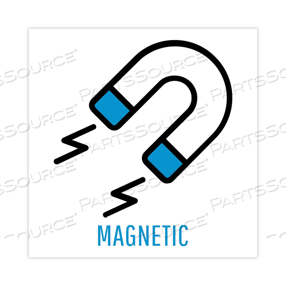 MAGNETIC DRY ERASE BOARD, 11 X 14, BLACK PLASTIC FRAME by MasterVision