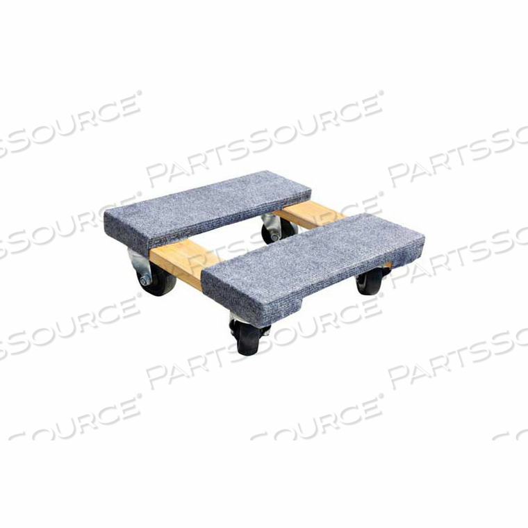 WOOD FURNITURE DOLLY - CARPETED ENDS - 15" X 15" - 800 LB. CAPACITY by Milwaukee Hand Trucks WOOD FURNITURE DOLLY - CARPETED ENDS - 15" X 15" - 800 LB. CAPACITY by Milwaukee Hand Trucks