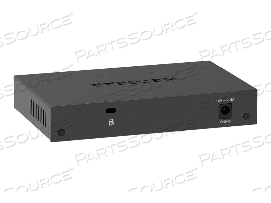 PLUS GS305EPP, SWITCH, MANAGED, 5 X 10/100/1000 (4 POE+), DESKTOP, WALL-MOUNTABLE, POE+ (120 W) by Netgear