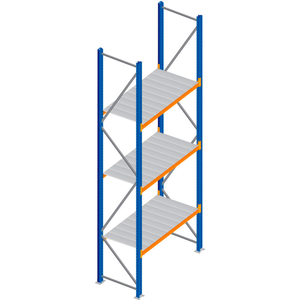BULK RACK STARTER W/ STEEL DECKING, 96"W X 36"D X 96"H by Interlake Mecalux Inc. BULK RACK STARTER W/ STEEL DECKING, 96"W X 36"D X 96"H by Interlake Mecalux Inc.