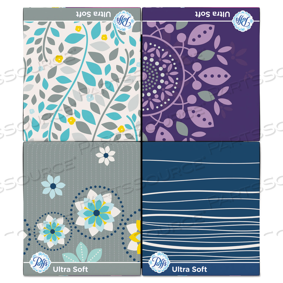 ULTRA SOFT FACIAL TISSUE, 2-PLY, WHITE, 56 SHEETS/BOX/CARTON by Puffs