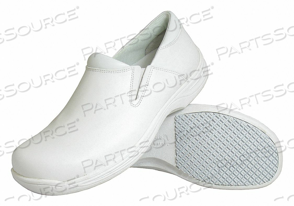 LOAFER SHOE 10-1/2 MEDIUM WHITE PLAIN PR by Genuine Grip