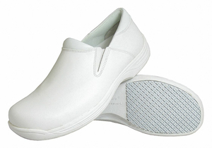 LOAFER SHOE 10-1/2 MEDIUM WHITE PLAIN PR by Genuine Grip