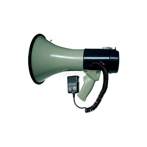 PIEZO DYNAMIC MEGAPHONE WITH BUILT-IN SIREN & HAND-HELD MIC, 25W by Mg Electronics