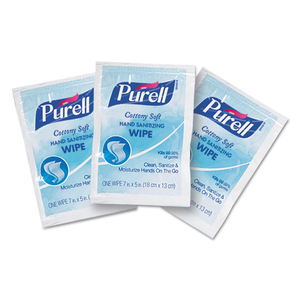 COTTONY SOFT INDIVIDUALLY WRAPPED SANITIZING HAND WIPES, 5 X 7, 1,000/CARTON by Purell