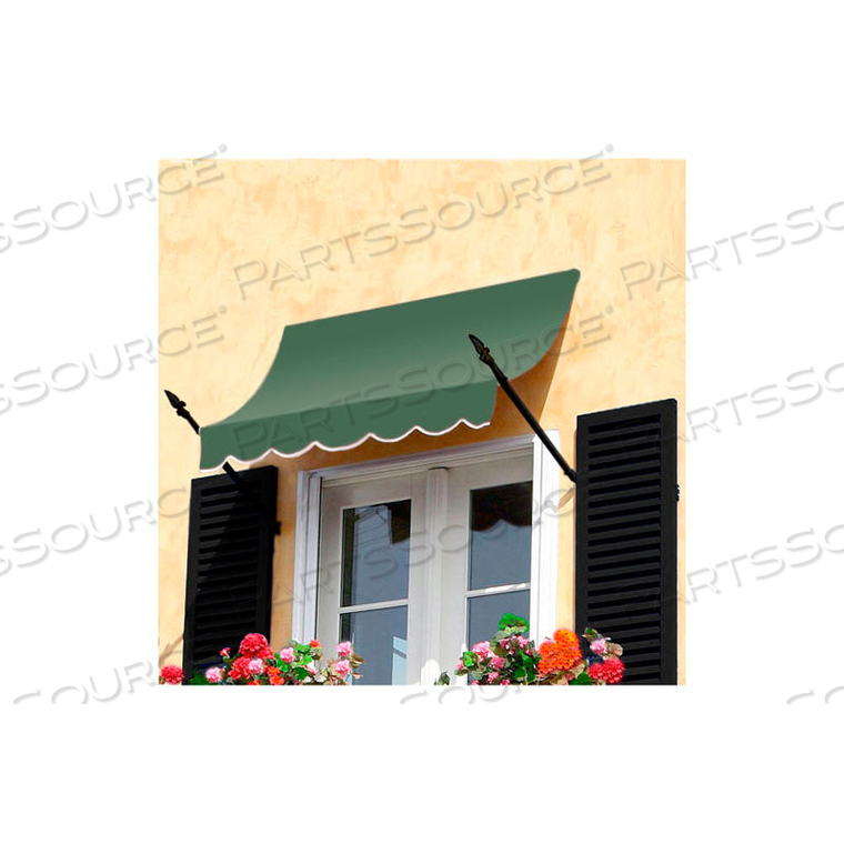 SPEAR ARM AWNING 4-3/8'W X 2-9/16'H X 1-5/16'D SAGE 