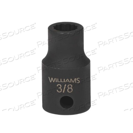 35548 WILLIAMS SOCKET, 1 5/8 IN OAL, SAE, SHALLOW IMPACT, 1/2 IN DR, 1 1/2 IN 