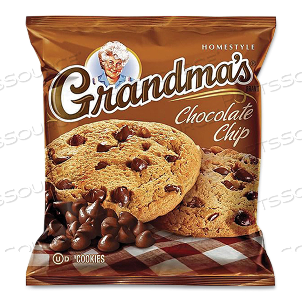COOKIES - SINGLE SERVE, CHOCOLATE CHIP, 2.5 OZ PACKET by Grandma's COOKIES - SINGLE SERVE, CHOCOLATE CHIP, 2.5 OZ PACKET by Grandma's