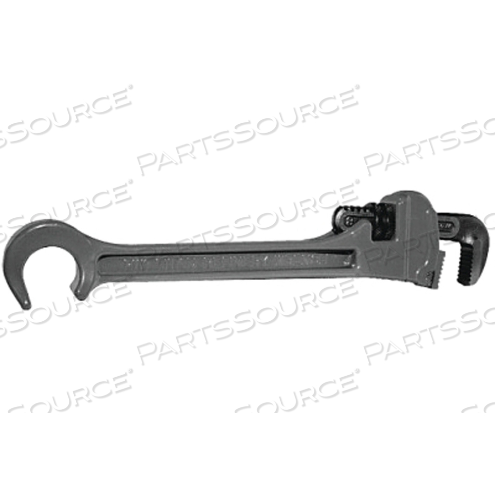 REFINERY WRENCH, 1/8 IN TO 1 IN OPENING, SERRATED JAW, 3/4 IN WHEEL WRENCH OPENING, ALLOY STEEL by Petol REFINERY WRENCH, 1/8 IN TO 1 IN OPENING, SERRATED JAW, 3/4 IN WHEEL WRENCH OPENING, ALLOY STEEL by Petol